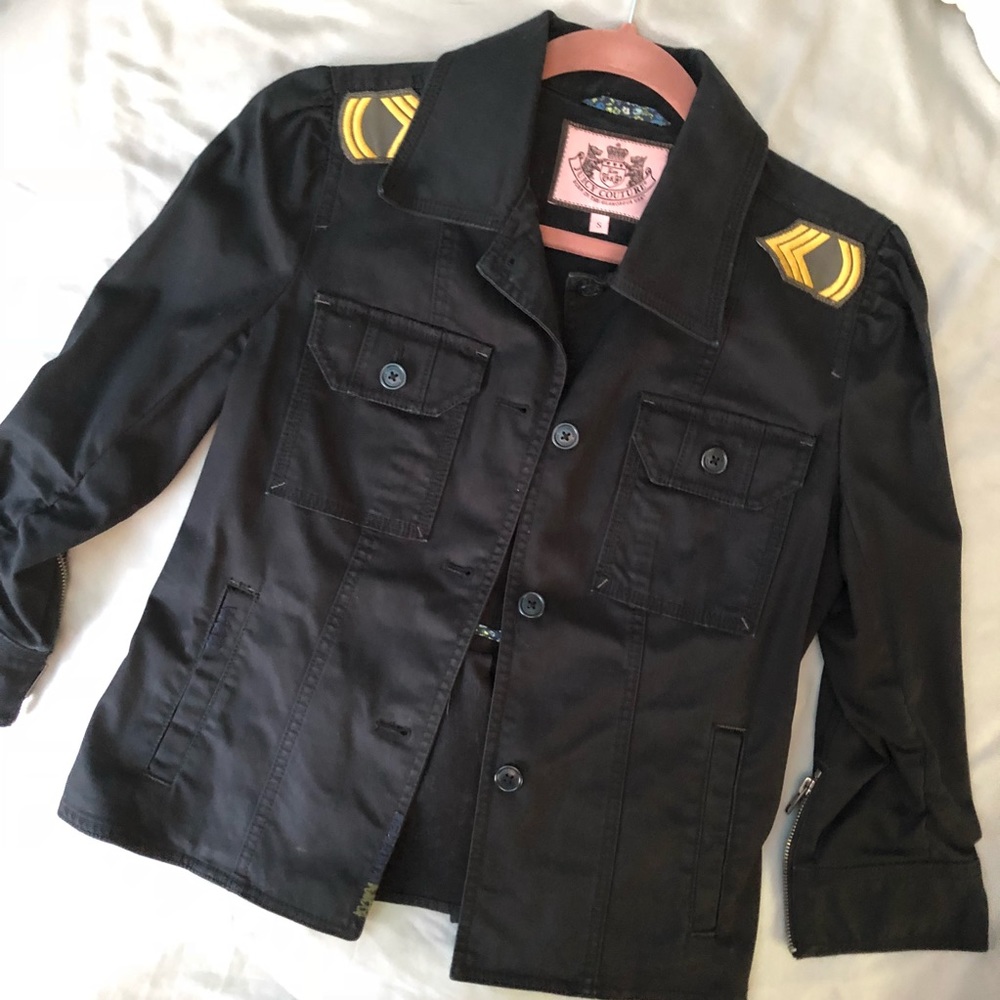 {Juicy Couture} RARE military-style jacket